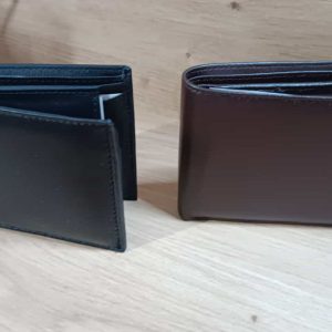 CARTERA ABIERTA DE CABALLERO PIEL NEGRO