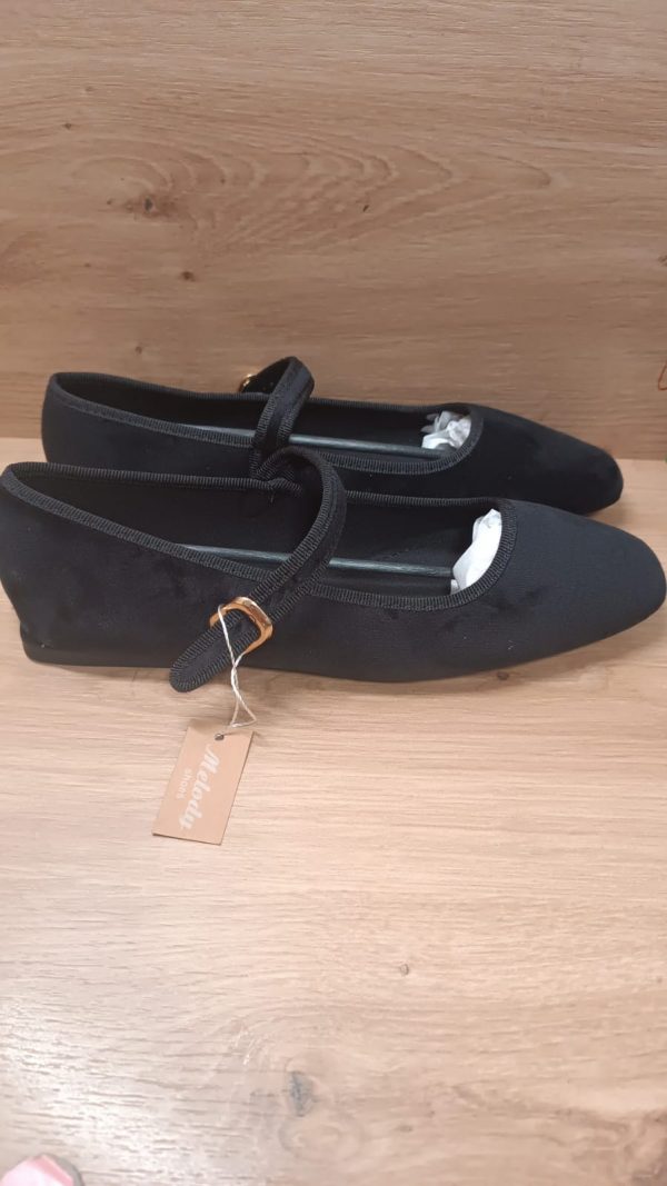 MANOLETINAS / BAILARINAS TERCIOPELO NEGRO