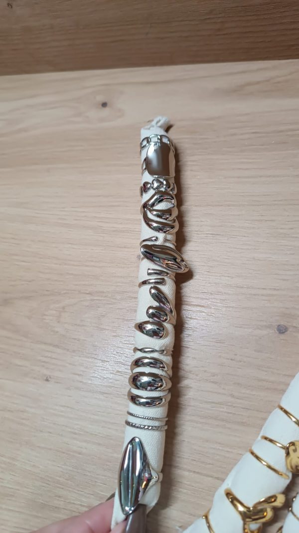 ANILLOS DE ACERO AJUSTABLES PLATEADOS