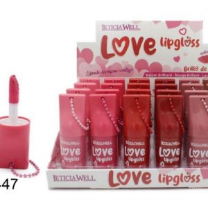 ECO-11447 LIPGLOSS BRILLO DE LABIOS LOVE CON CADENA